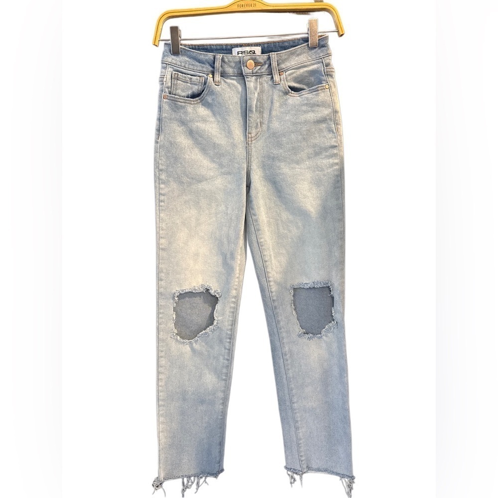 Light Wash Distressed Jeans